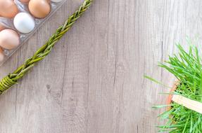 green grass for easter decor
