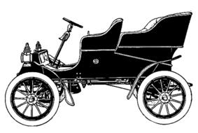 vintage car ford model design