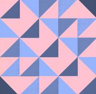 pink and blue fabric geometric texture