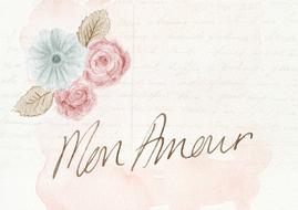 elegant french background card