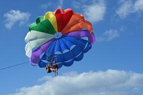 parachuting Adventure over Ocean in Hawaii