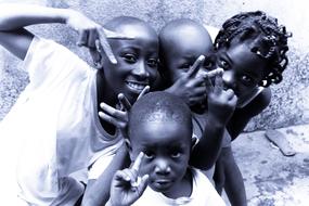 balck Child Young Face