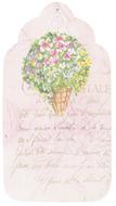 tag flower romantic scrapbook pink