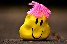 yellow antistress ball