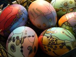 Easter eggs as a art