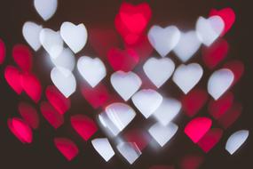 Love Bokeh Hearts background