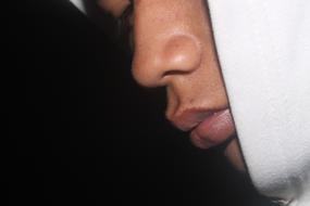 closeup view of face hose