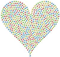 arrow direction colorful pointer heart