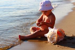 Kids at Sea Beach