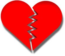 red heart broken clipart