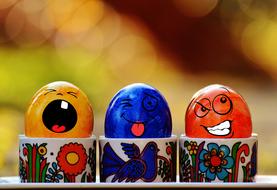 colorful Easter Eggs Funny