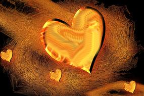 abstract creative heart background