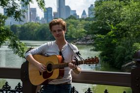 Guitar Outdoors Park