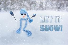 Snowman Snow Man Winter Let It