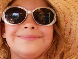 Smiling Girl Sunglasses