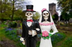 Bride Groom Skeleton decoration