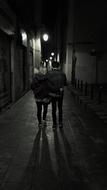 Barcelona Black And White Couple