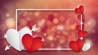 background frame border hearts