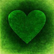 green heart background art