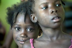 Children Girls African Afro