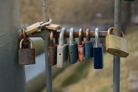 Castle Locks Locked Rusty