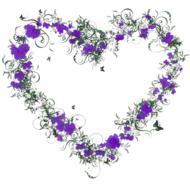 heart flowers blossom bloom