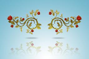 ornament rose flower symbol love
