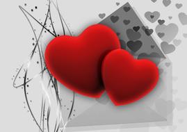 heart love luck abstract