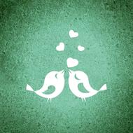 background birds heart
