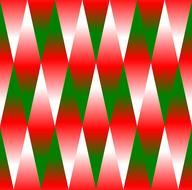 christmas pattern, green-red rhombuses