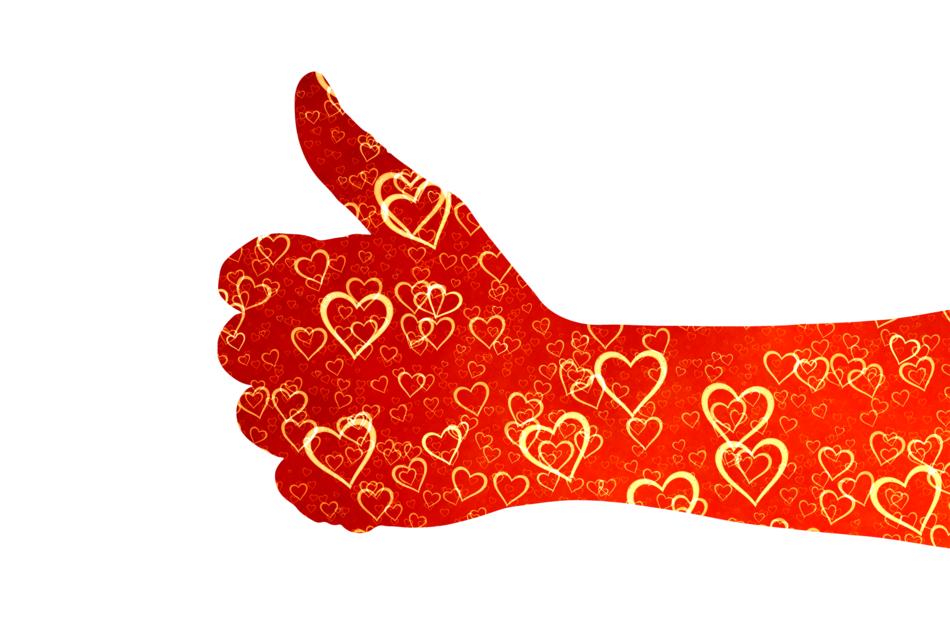 like thumb heart clipart