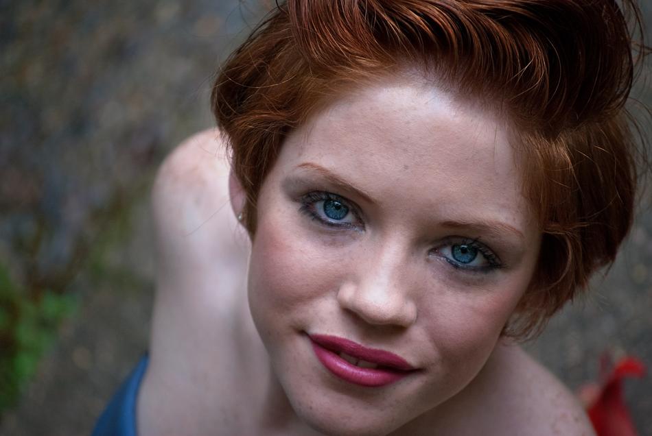 portrait of girl with ginger hair