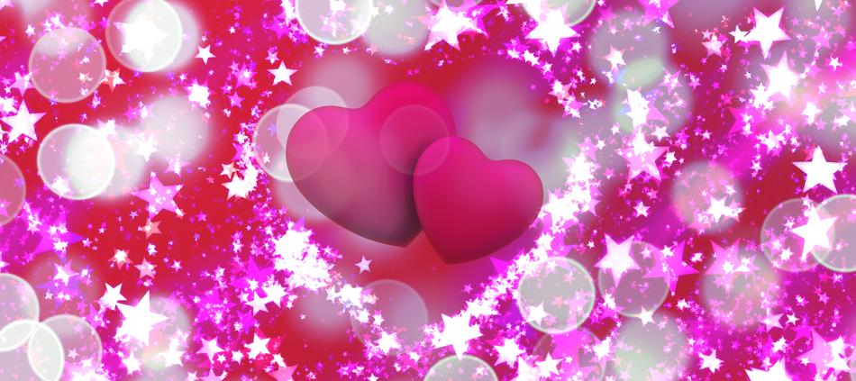 heart and stars background
