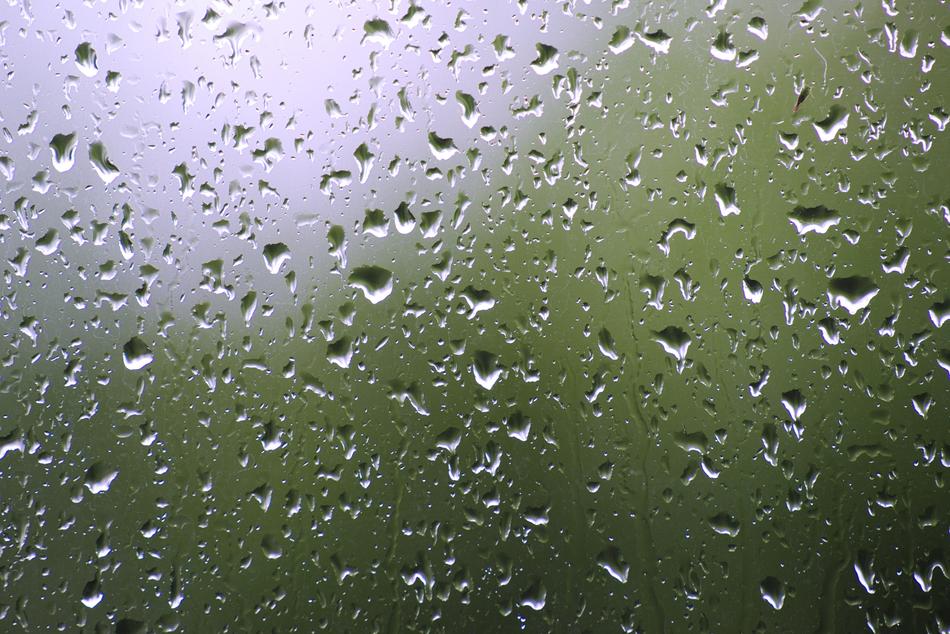 raindrops on glass as background