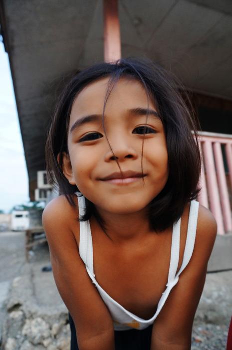 girl with long hair in the Philippines