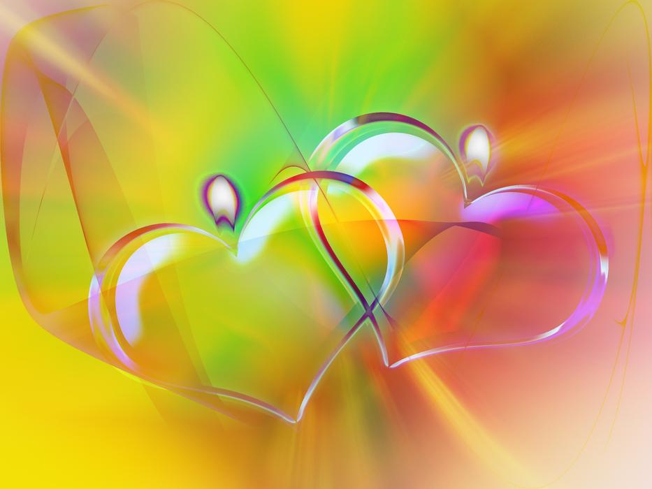 heart candle love background