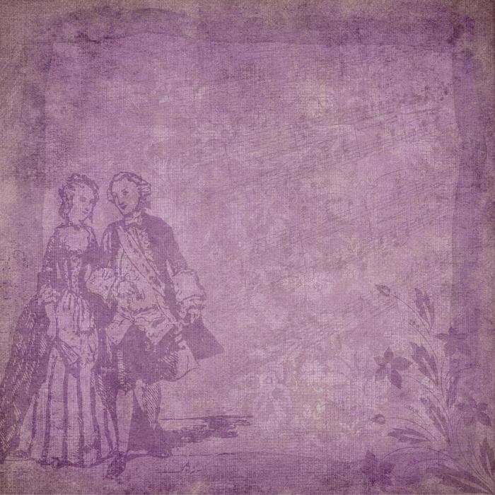 purple couple frame ornament background
