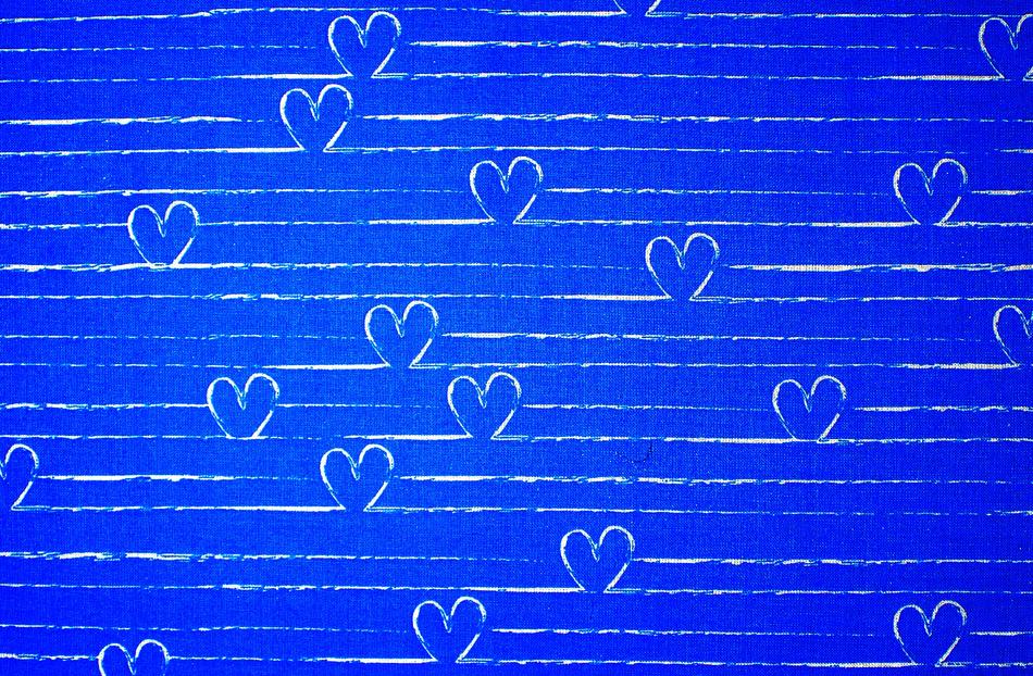 hearts on a blue background as an illustration