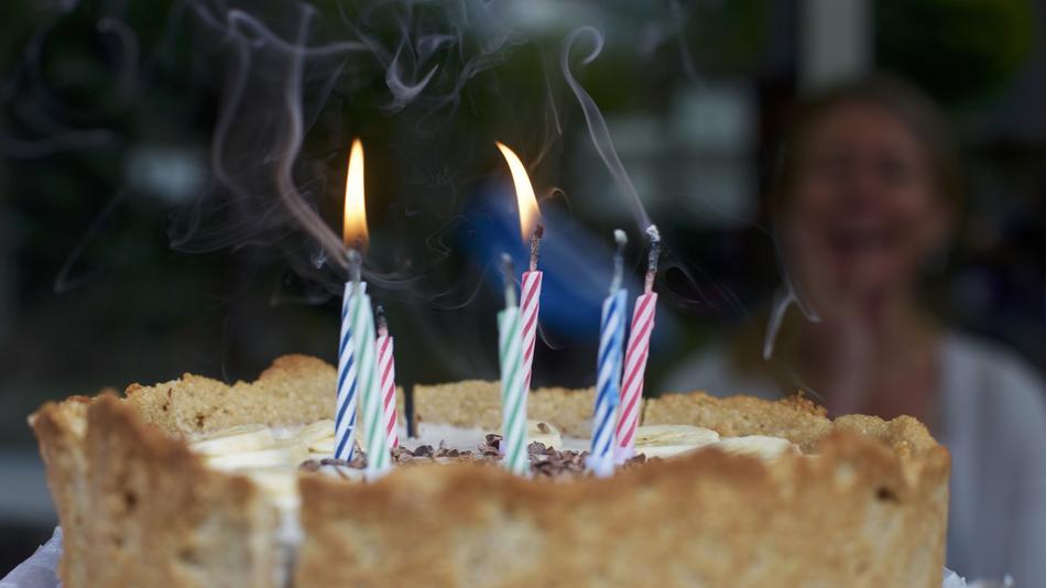Birthday Cake Blowing