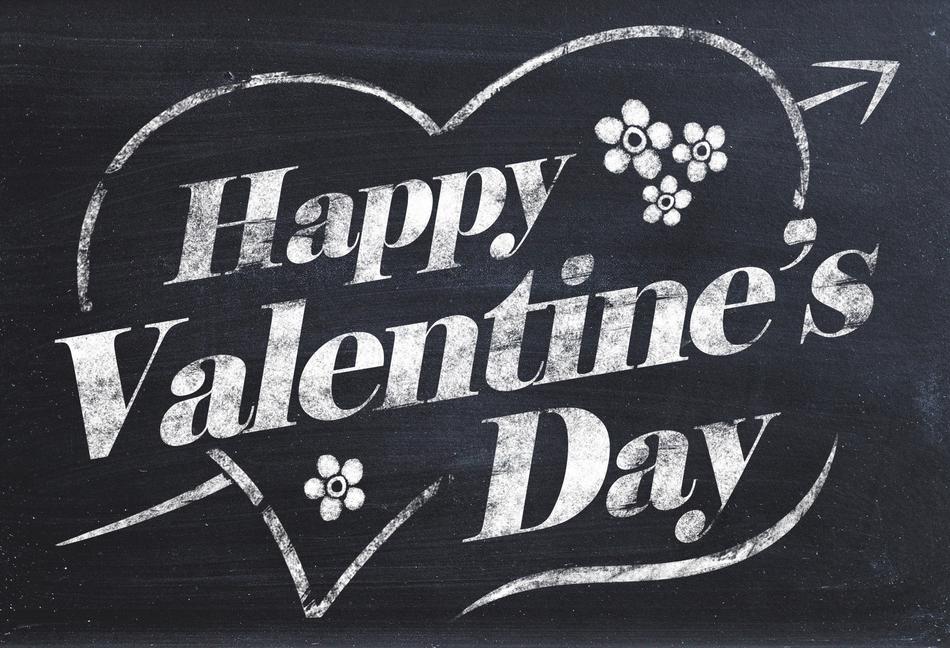Blackboard ValentineS Day
