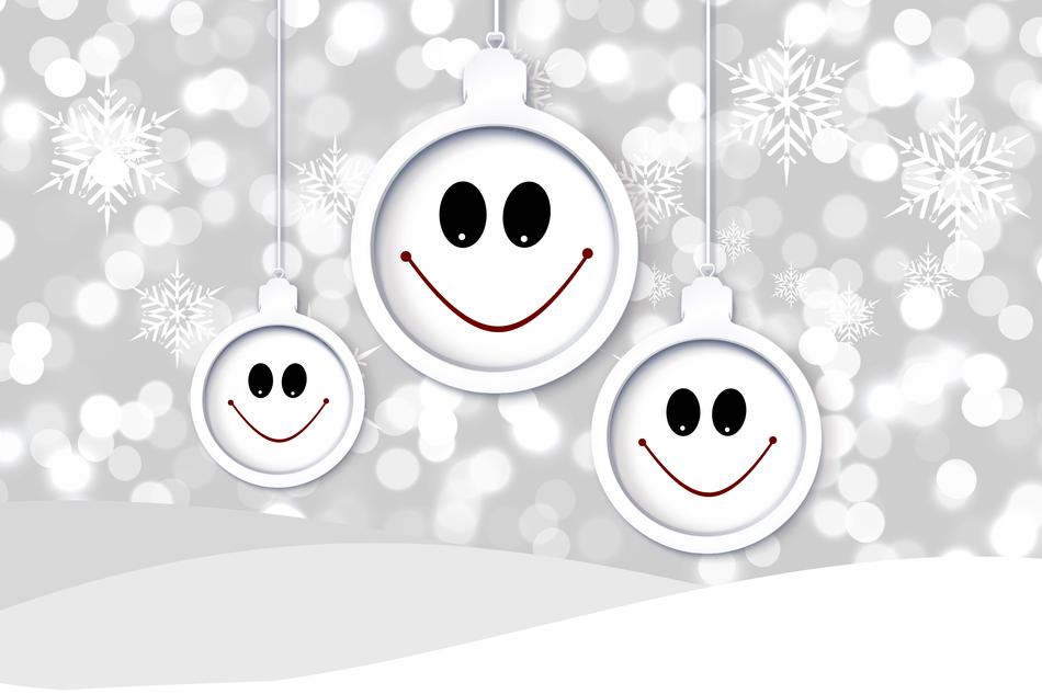 conceptual christmas smilies