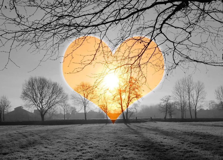 Heart Love Sunrise