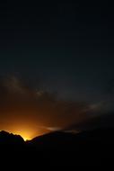 sunrise and clouds over the mountains, turkey