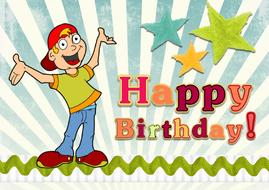 clipart of happy birthday decoration