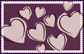 heart stamp love valentine s day