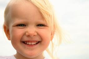 Small Child Girl happy