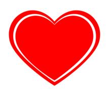 clipart of heart red element