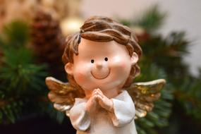 Christmas Angel Wings decorative figure