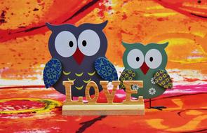 Owls Wood Decoration