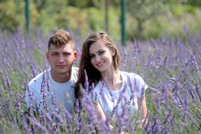 Couple Lavender Love